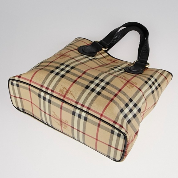 Burberry Haymarket Check Coated Canvass Regent Tote Bag - Picture 3 of 7